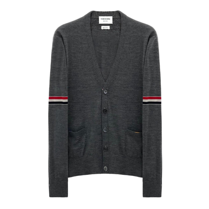 THOM BROWNE Armband Wool Cardigan for Men MKC410 035