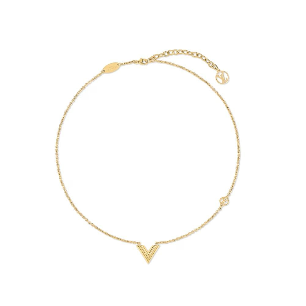 Louis Vuitton Essential V Women’s Necklace Gold Silver M00857 M63197