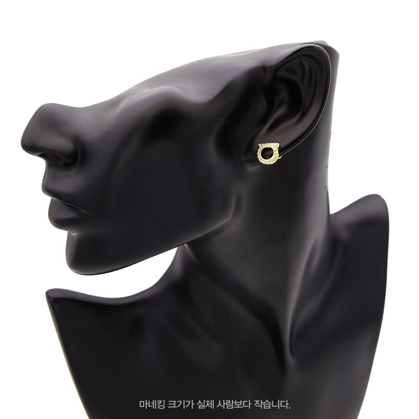 Ferragamo Gancini Crystal Small Women's Earrings 0123 001 0696576