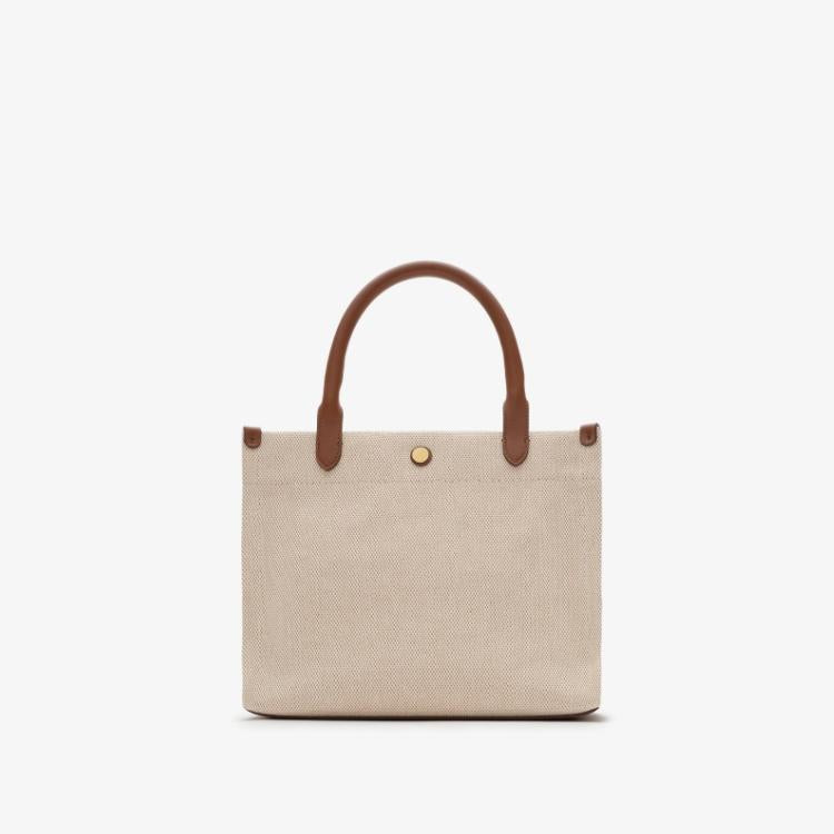 BURBERRY Mini Clovelly Leather Tote Crossbody Bag