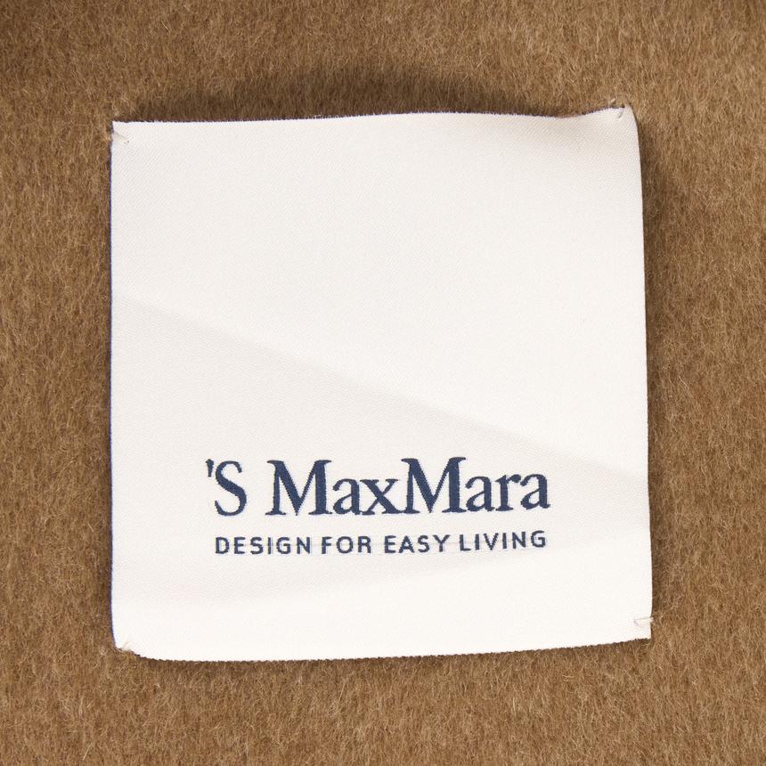 Max Mara Aris Wool Blend Long Coat Ivory