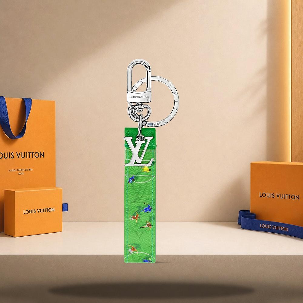 Louis Vuitton LV Dragonne Sport Key Holder Bag Charm Green M04173