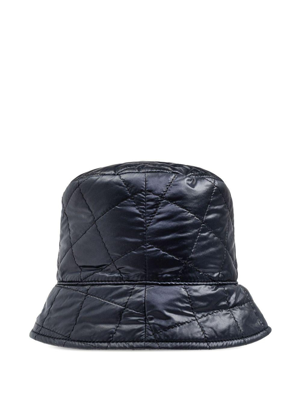 Moncler Wool Knit Beanie Hat Navy Women’s