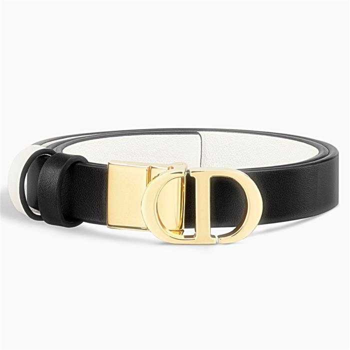 DIOR 30 Montaigne Reversible Belt Calfskin Leather 20mm B0446UWGA M911