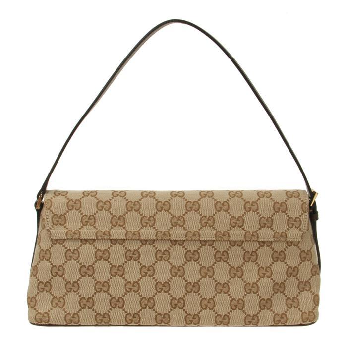 GUCCI Madison Medium Shoulder Bag Beige Leather