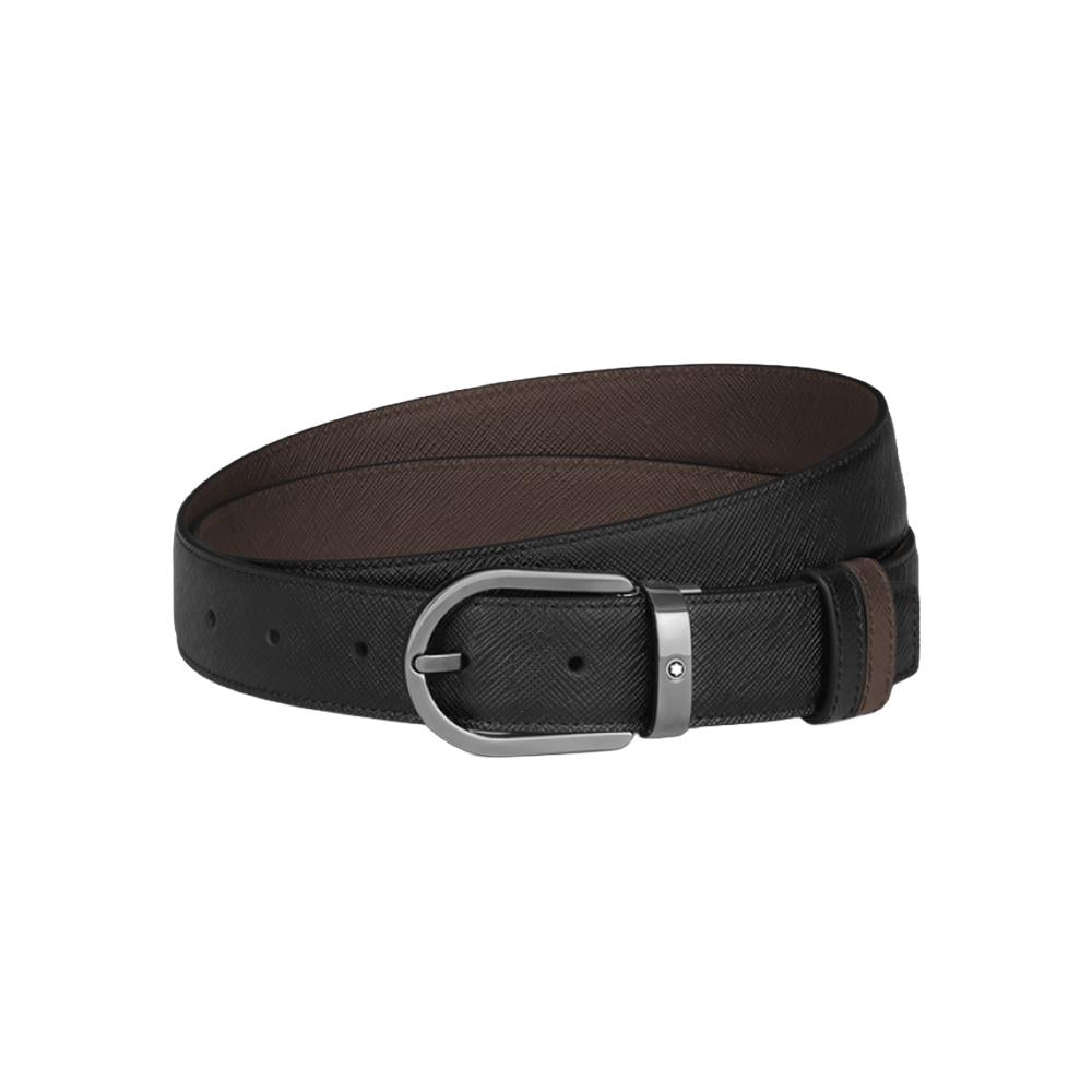 Montblanc Sartorial Black/Brown Reversible Leather Belt