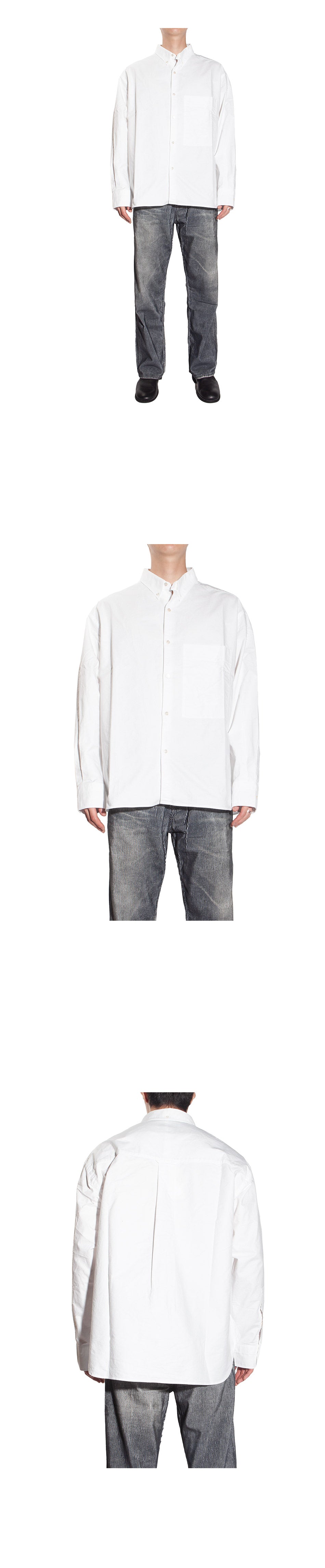 STUDIO NICHOLSON Keble Men's Long Sleeve Shirt KEBLE SNM670