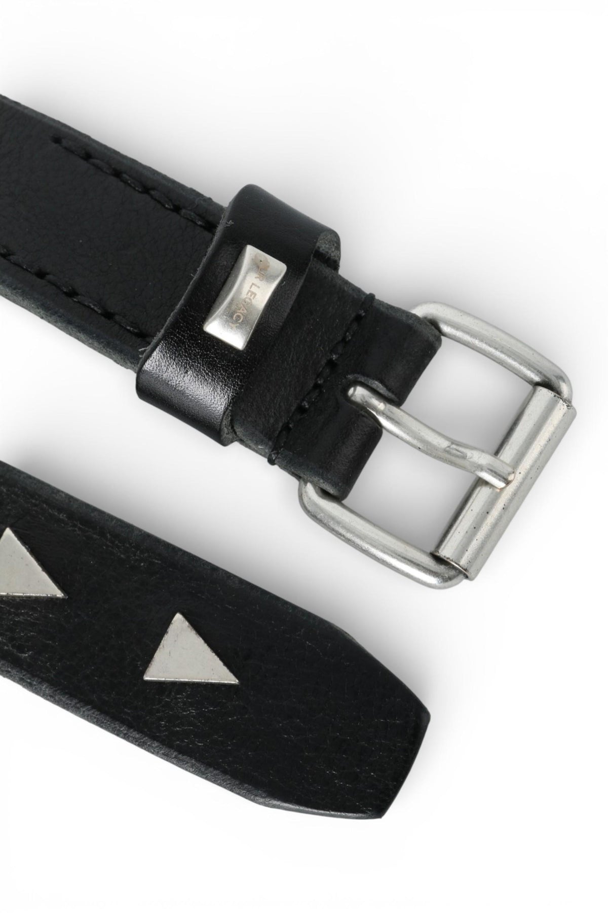 OUR LEGACY Black Leather 3cm Arrow Head Belt A42483B