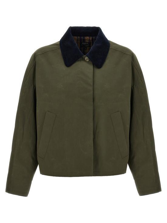 A.P.C. Becca Jacket Women’s Black Cotton Blend Zip-Up Jacket