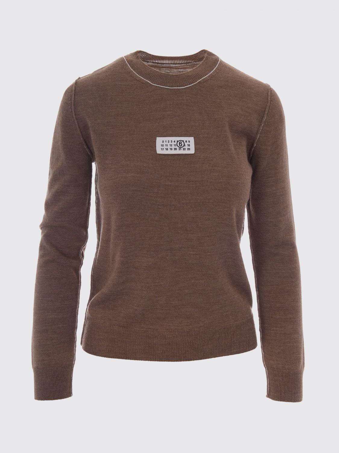 Maison Margiela Black Wool Round Neck Knit Sweater for Women