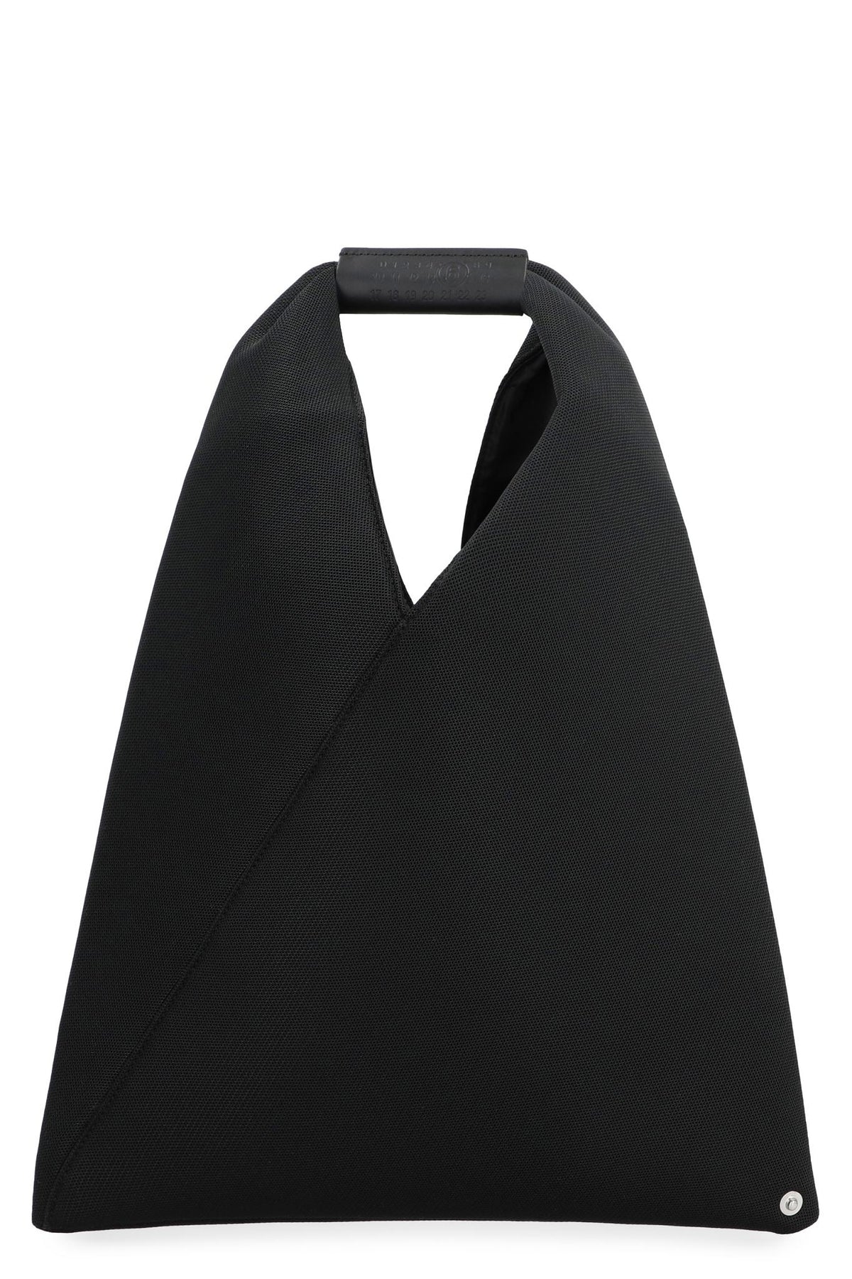 Maison Margiela Black Leather Shoulder Tote Bag