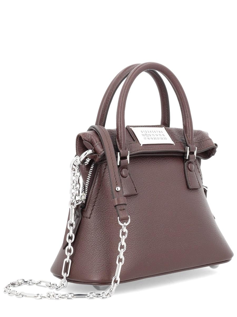 Maison Margiela Leather Shoulder Bag Beige