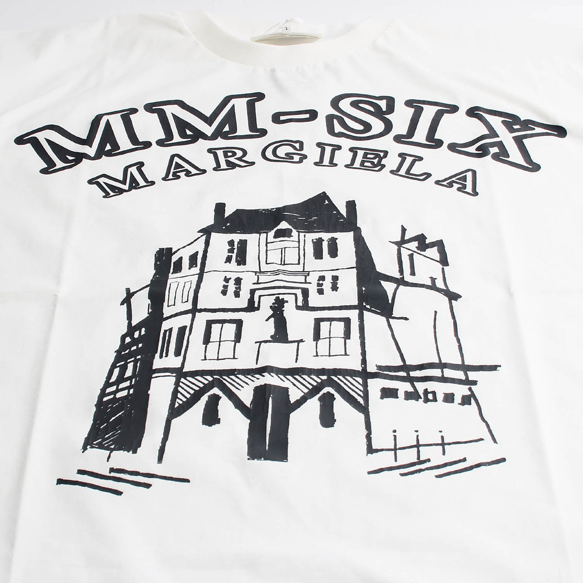 MM6 Unisex Logo Print Oversized White T-Shirt S52GC0276 101