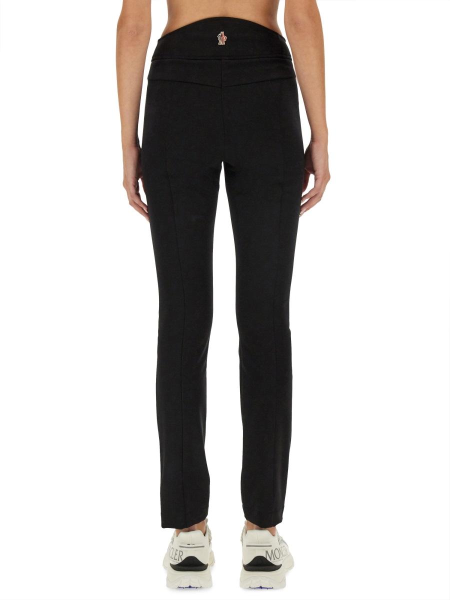 Moncler Black Wool Classic Tailored Trousers for Women