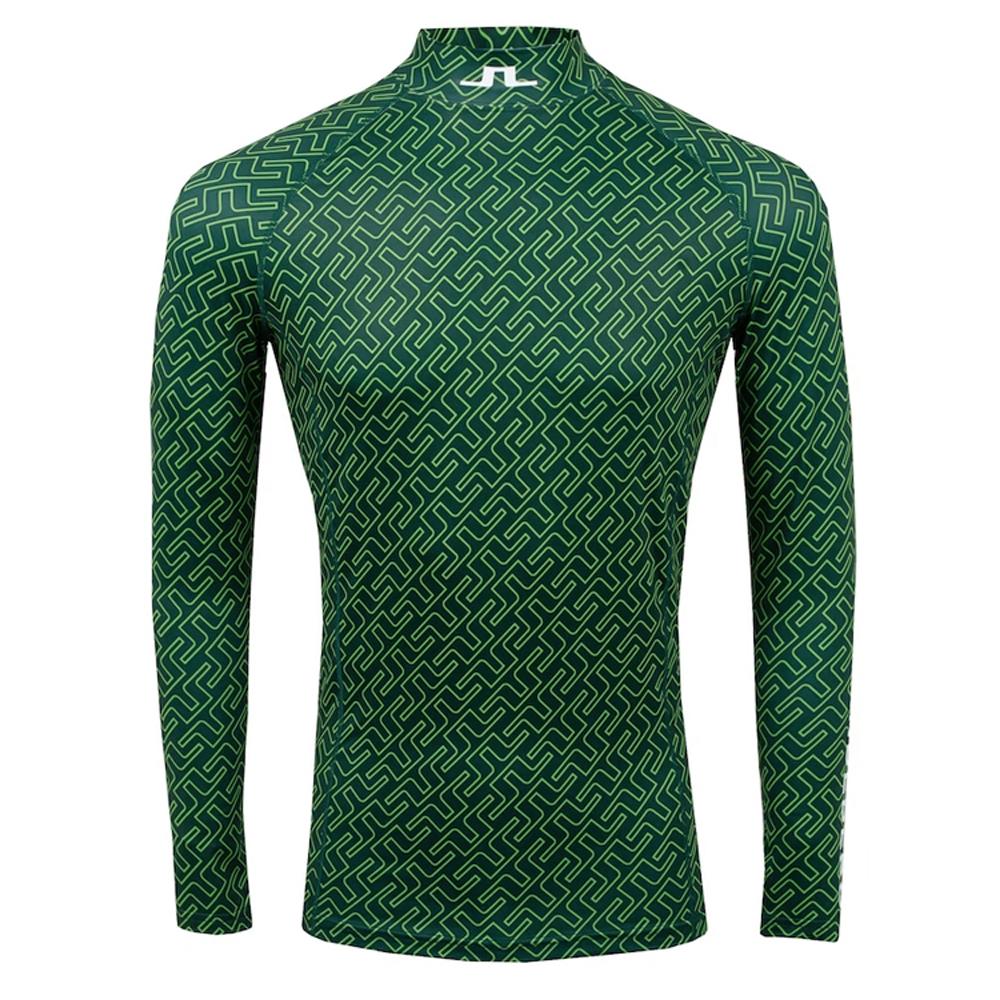 J LINDEBERG AELLO Printed High Neck T-Shirt Navy Men’s