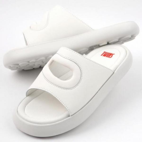 Camper Twins Slide Sandals Women’s Black Leather