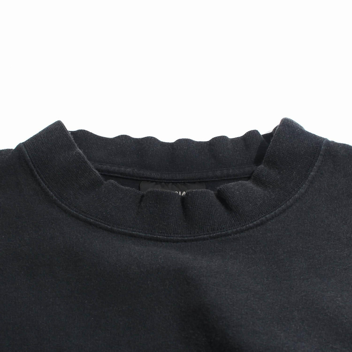 BALENCIAGA Washed Black Back Logo Short Sleeve T-Shirt 764235 TPVU4 1569