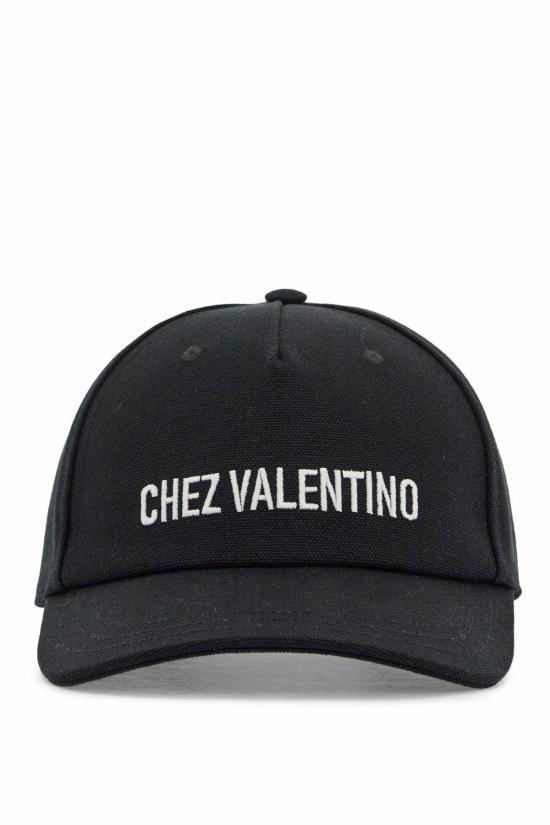 VALENTINO Garavani Logo Cotton Baseball C 6Y0HDA41FVH0NA6Y2HDA41FVH0NA BLACK DOM
