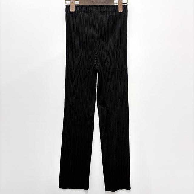 Issey Miyake Pleats Please Straight Pants Women’s Black Poly Jogger PP66JF111 15