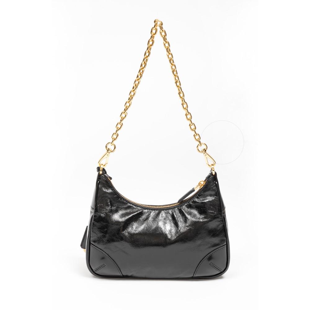 PRADA Re-Edition Leather Hobo Shoulder Bag for Women 1BH204 2CYR F0002