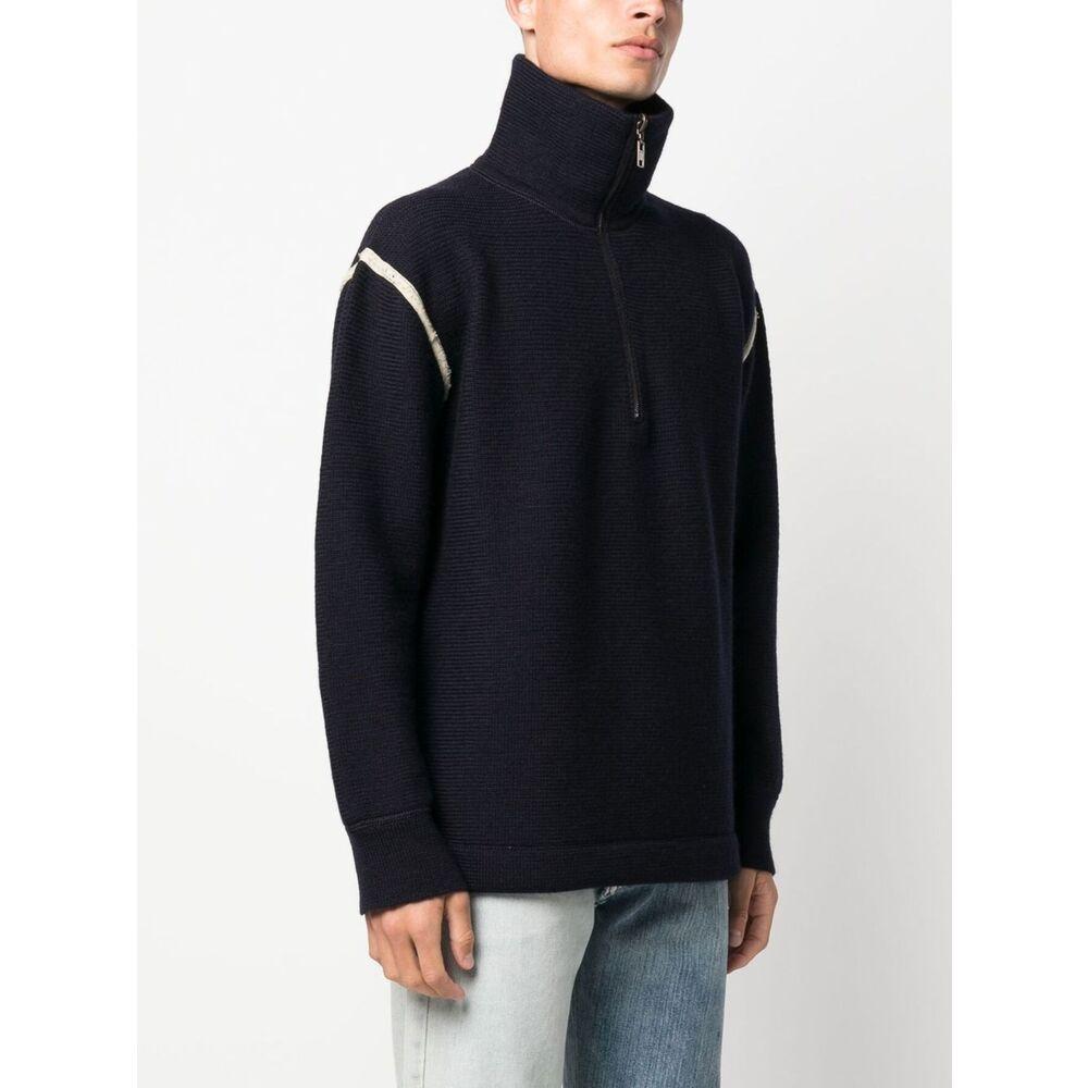 Maison Margiela Black Cotton Crewneck Sweatshirt for Men