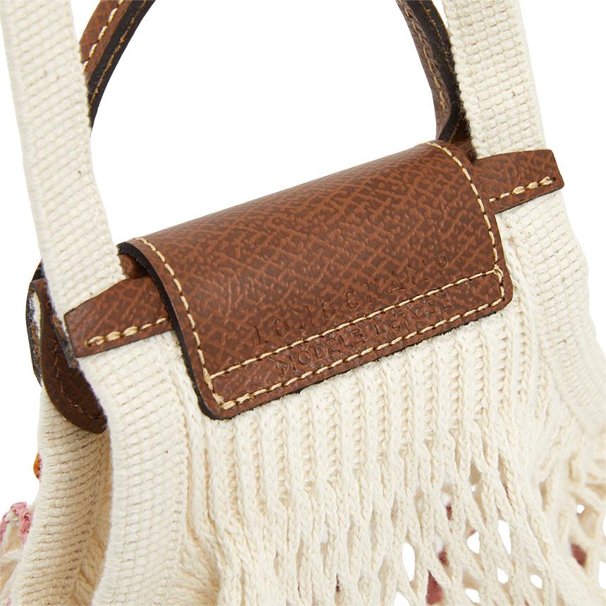Longchamp Le Pliage Filet XS Women’s Crossbody Bag Gray Mesh