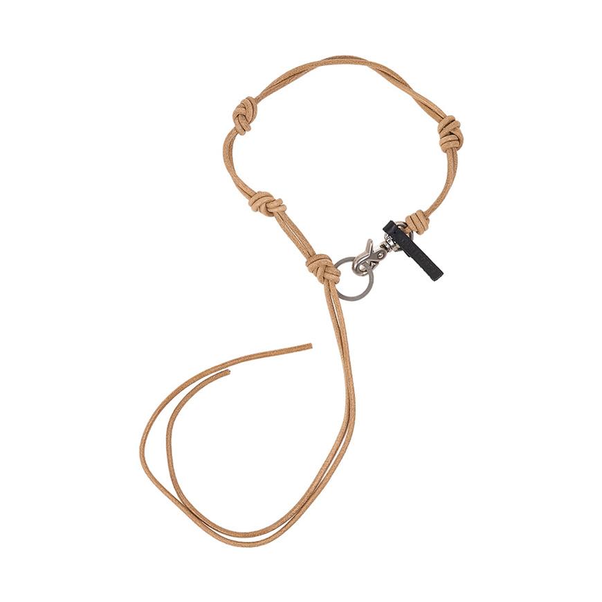 OUR LEGACY Unisex Wood Onyx Pendant Necklace