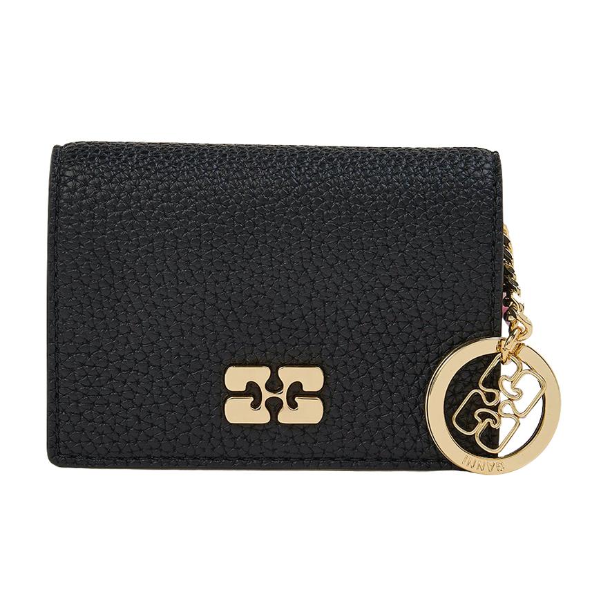 GANNI Women’s Flap Card Holder Wallet A7304 099