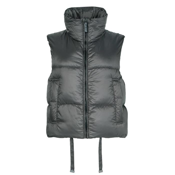 Max Mara Dark Gray Puffer Vest
