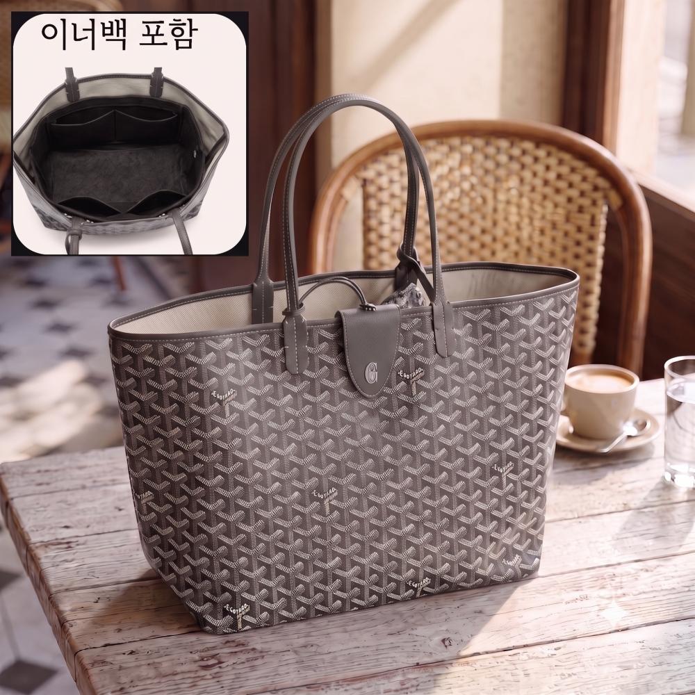 GOYARD Saint Louis PM Grey Tote Bag for Women