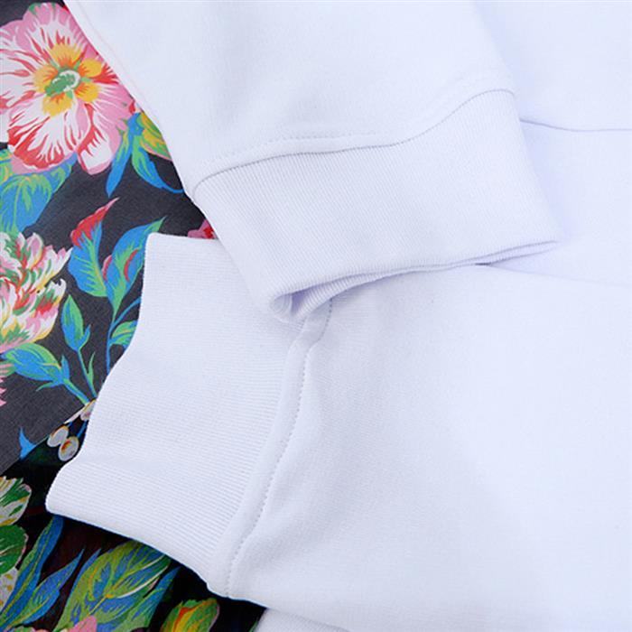 MSGM Scarf Panel Sweatshirt Women’s White Cotton Top