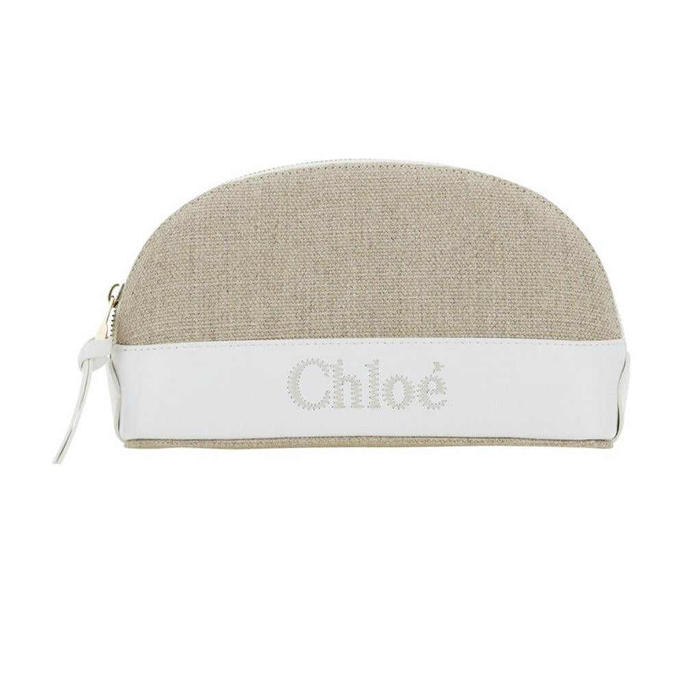 Chloe SENSE Logo Embroidered Pouch Clutch Bag CHC23SP870J90 106