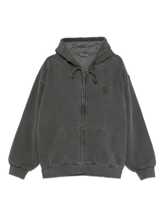 CARHARTT WIP Black Garment Dyed Vista Hooded Jacket