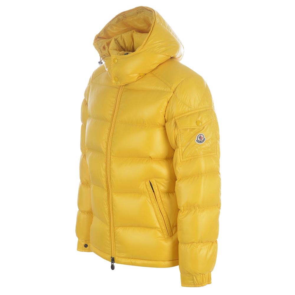 Moncler Maya Logo Puffer Jacket Yellow 1A536 00 68950 141