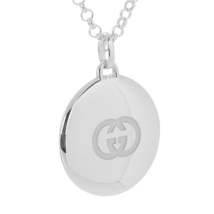 GUCCI Blind for Love Pendant Necklace Silver Jewelry