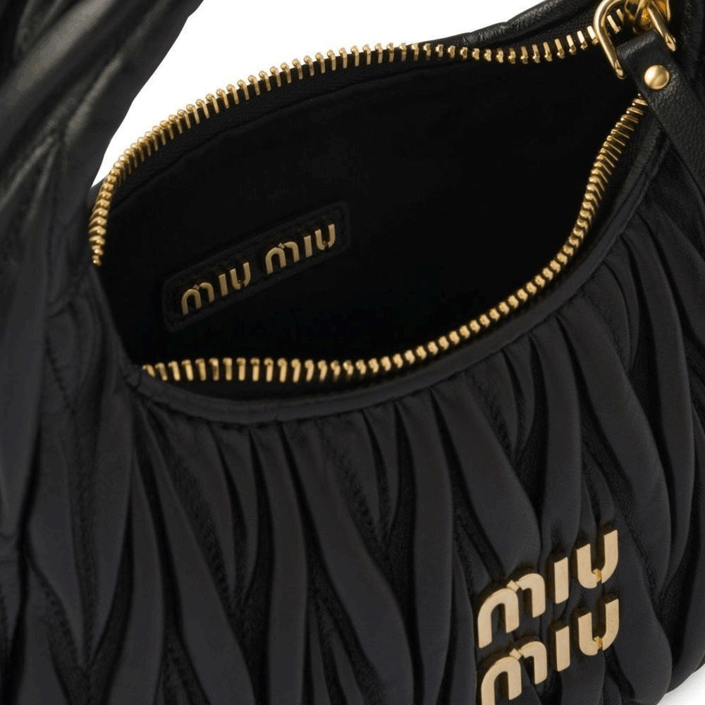 Miu Miu Matelassé Nappa Leather Shoulder Bag