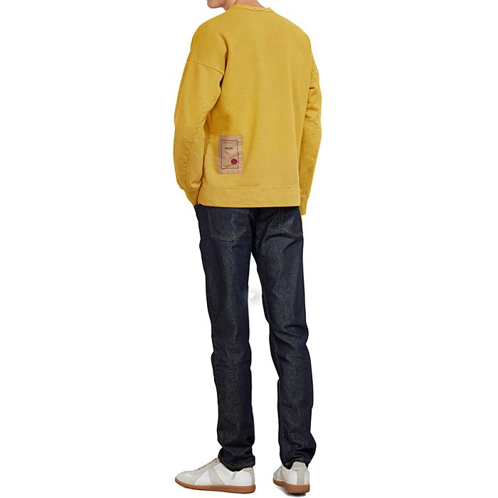 Ten C Fleece Lined Crewneck Long Sleeve Sweatshirt 20CTCUF03124 214