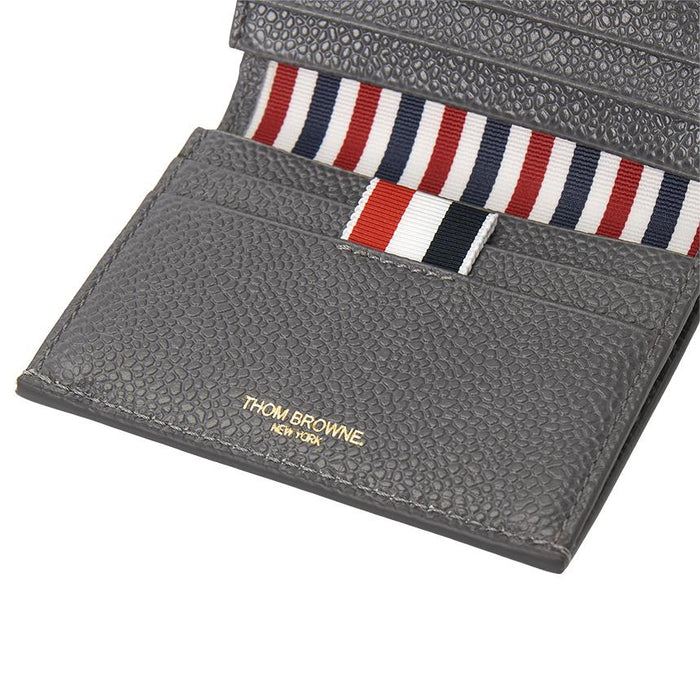 THOM BROWNE Unisex Leather Card Holder Wallet MAW021L 00198 025