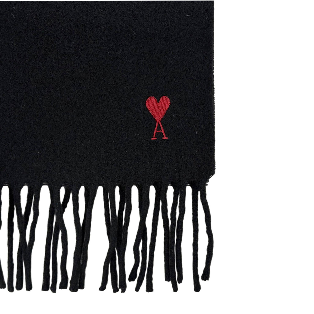 AMI Heart Logo Scarf for Men USF705 AW00047 001
