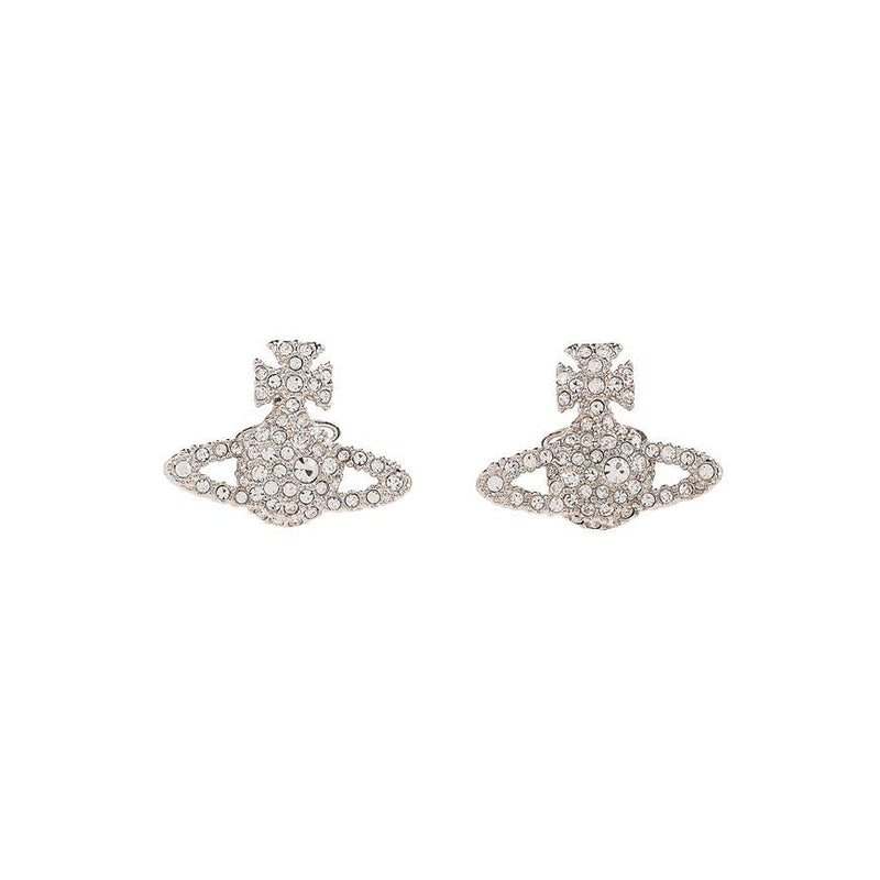 Vivienne Westwood Grace Bas Relief Earrings Silver-Tone Jewelry