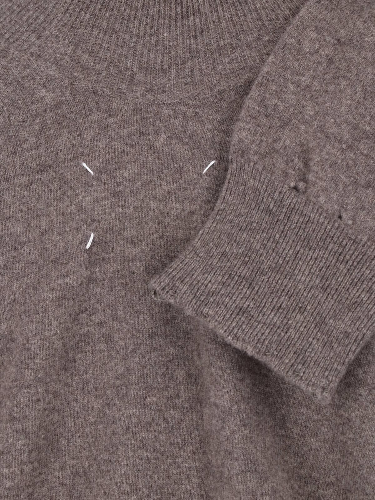 Maison Margiela Black Wool Turtleneck Knit Sweater