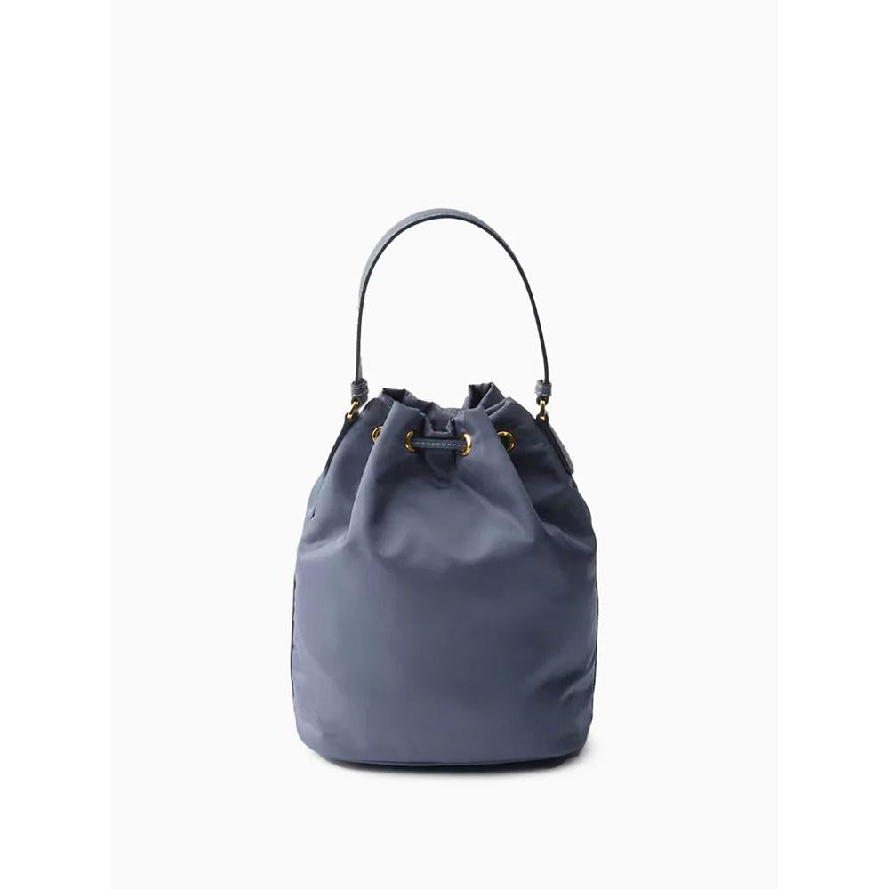 PRADA Duet Re-Nylon Women’s Bucket Bag Tote Black