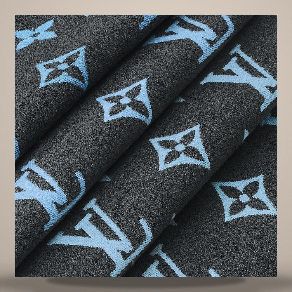 Louis Vuitton Gradient Monogram Wool Scarf 196 x 34cm Men’s
