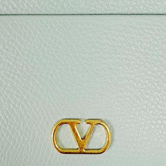VALENTINO V Logo Signature Leather Card Holder 6W2P0AJ7 SNP WTW