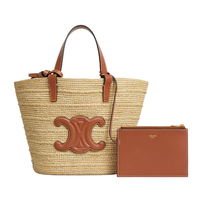 CELINE Triomphe Teen Supple Classic Panier Shoulder Bag