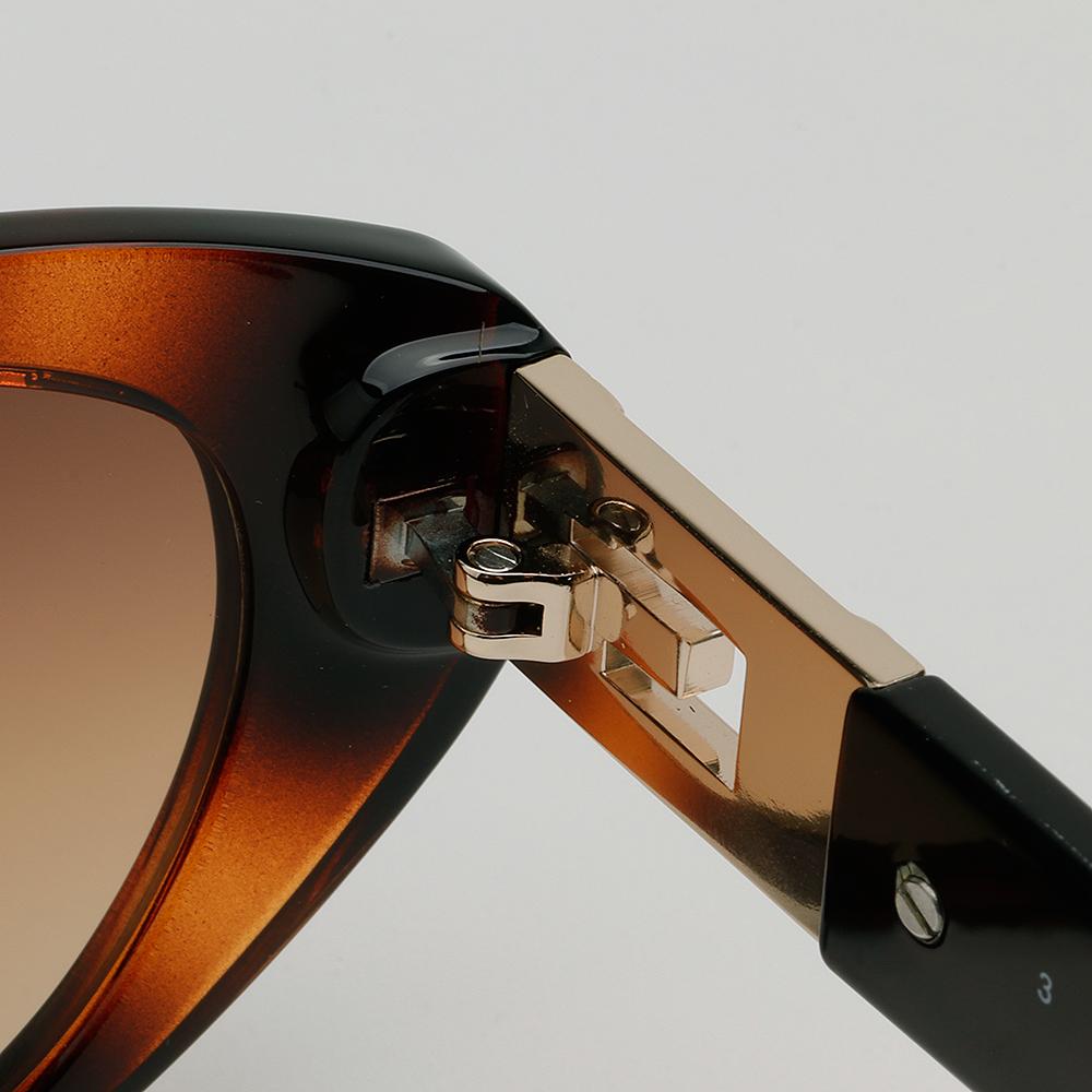 Guess Brown Oval Acetate Sunglasses Unisex GU7849 53F