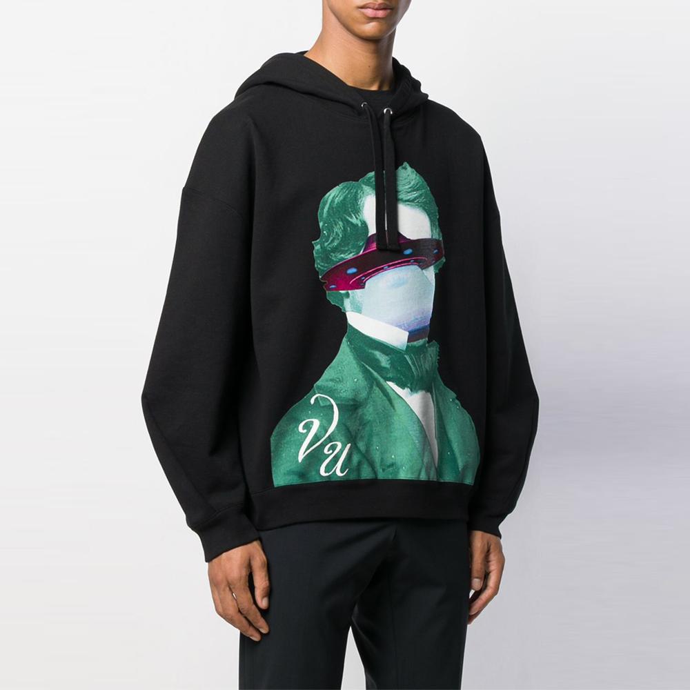 VALENTINO Undercover Print Hoodie Sweatshirt Black Men's Top