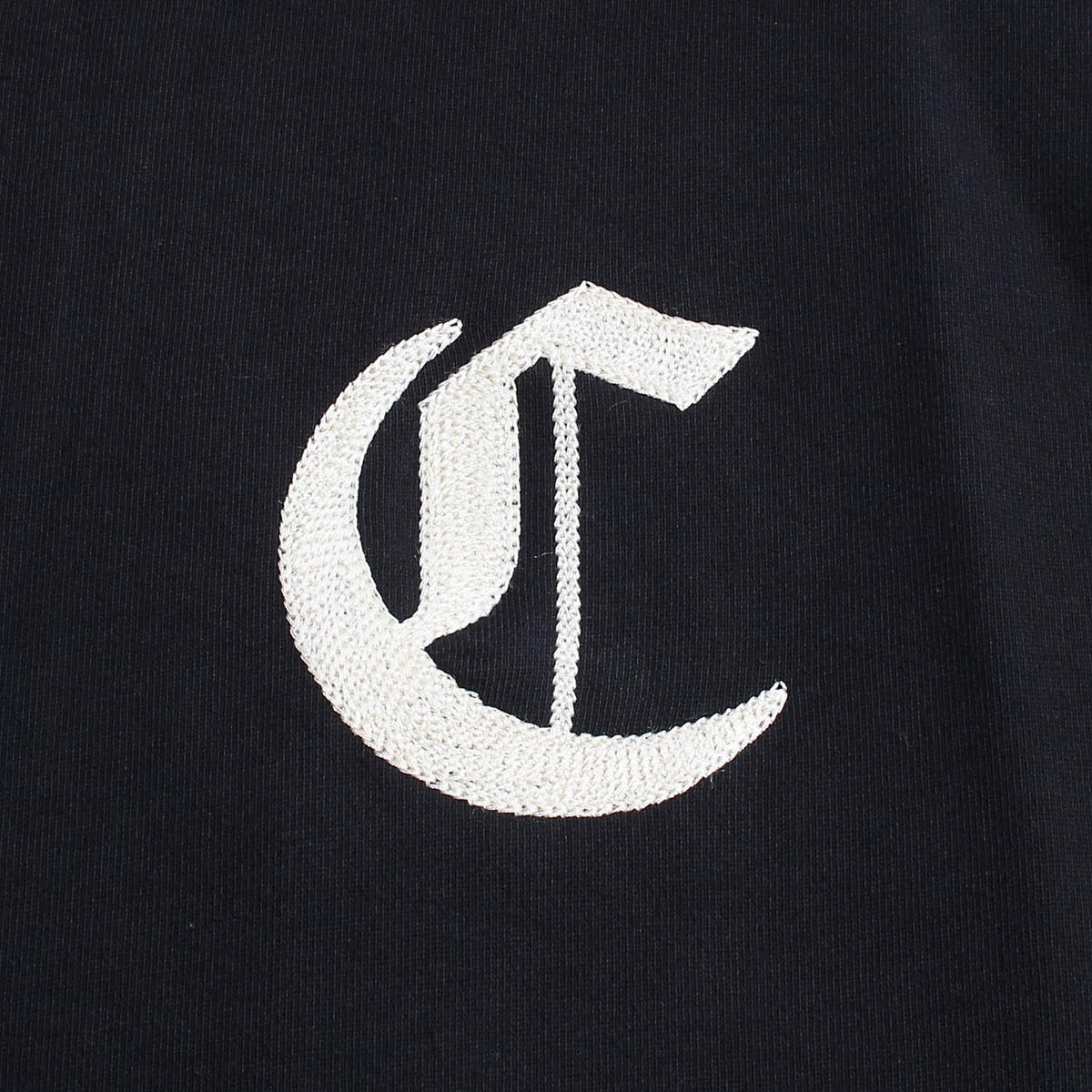 CELINE Black Cotton Fleece Embroidered Back Logo Zip Hoodie