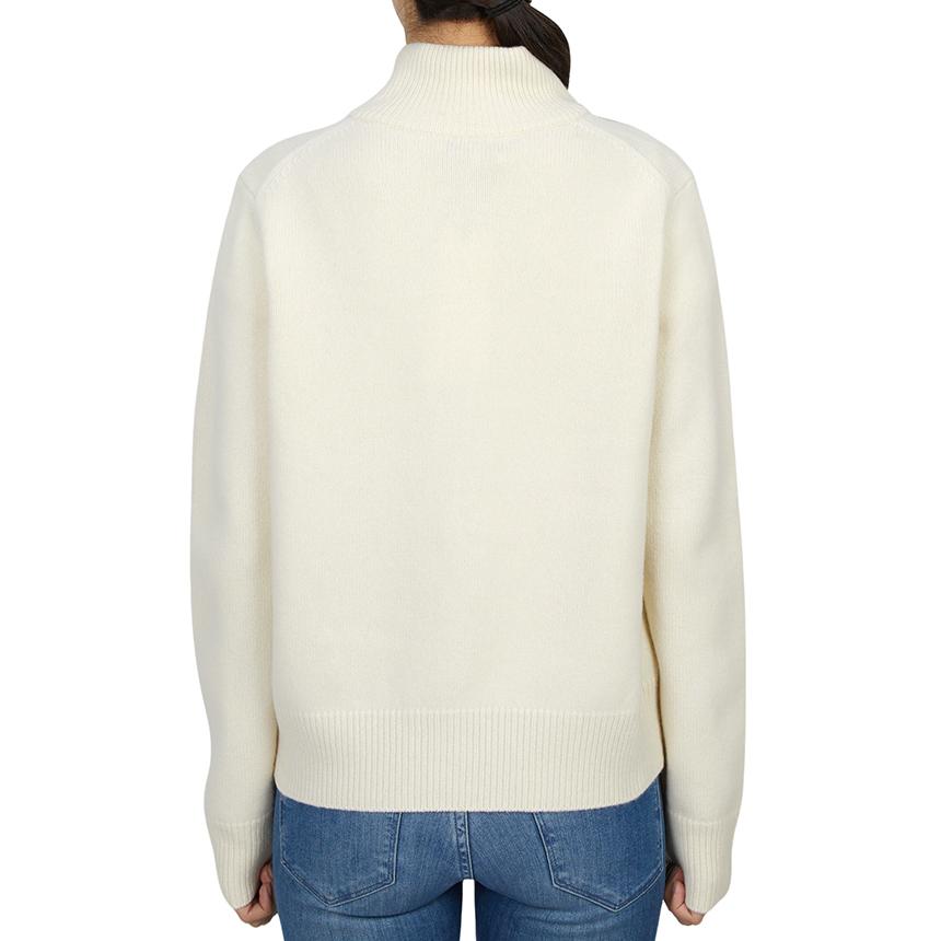 Maison Kitsune Fox Head Wool Cardigan Women Gray NW00509 KM0329 0395