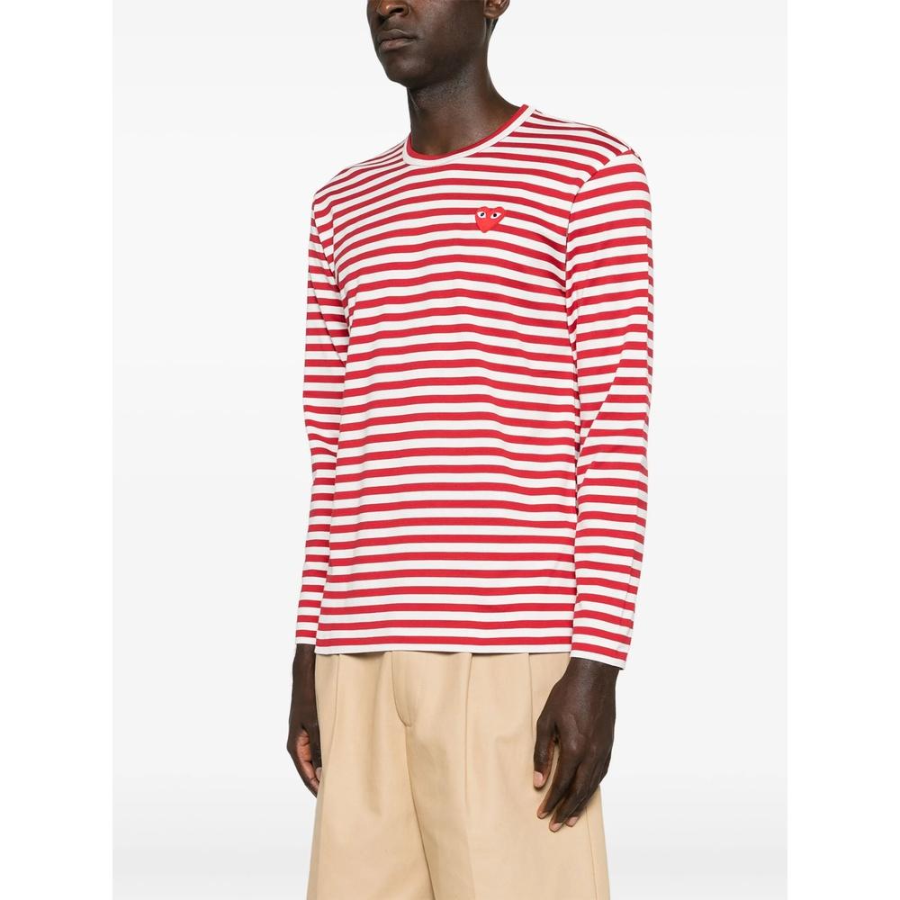 Comme des Garcons Unisex Striped Long Sleeve T-Shirt
